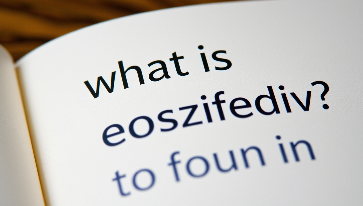 what is esoszifediv found in